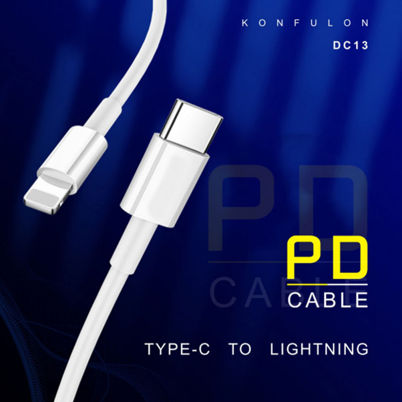 Konfulon Fast Charger Cable 20W DC13 iPhone DC15 Type-C