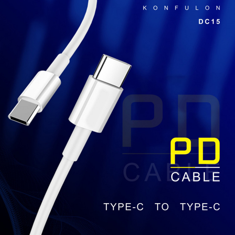 Konfulon Fast Charger Cable DC-15 Type-C PD