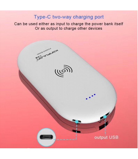 Konfulon Powerbank Wireless M15W 8000mAh