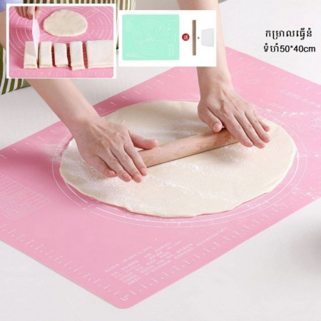 Household kneading kitchen rolling dough and flour silicone mat non-stick moon