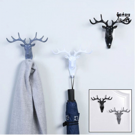 Creative antler rack free punch bathroom bathroom storage