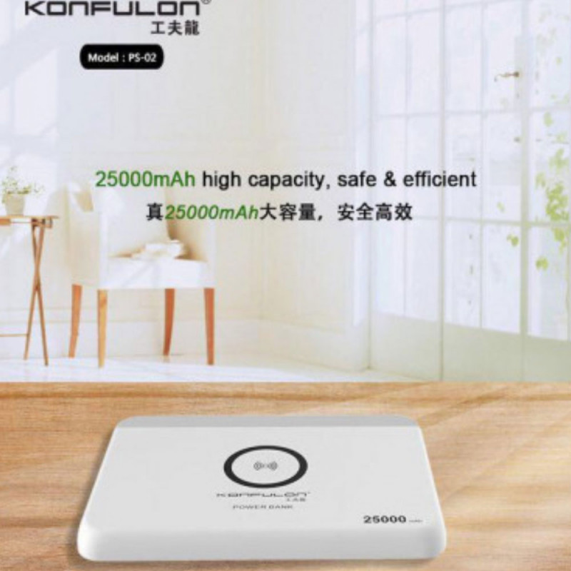 Konfulon Wireless PowerBank PS-02 25000mAh
