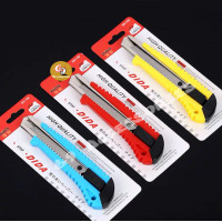 69 Store High Carbon Steel Sliding Blade Knife PVC Handle Auto Retractable Utility Knife Folding Suitable for Art Crafts Hand Tools