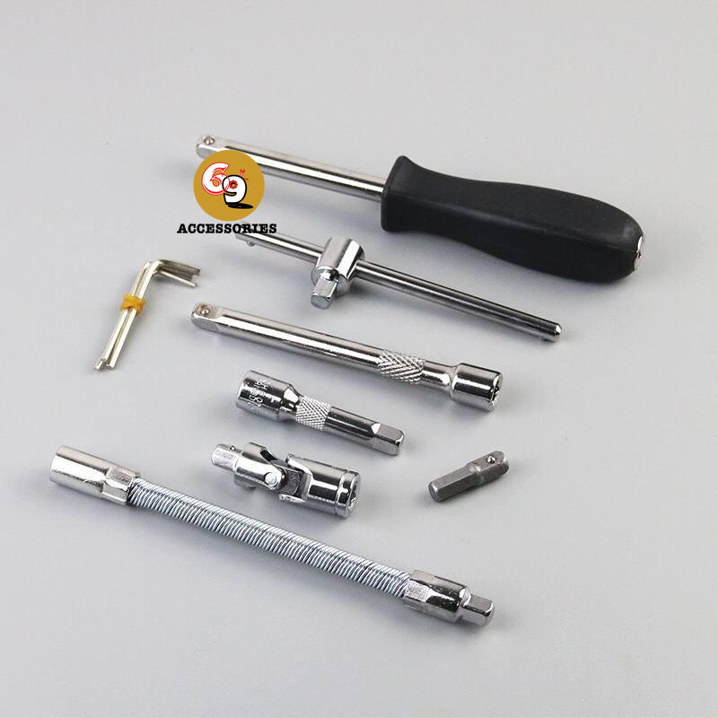 46 pcs Sockets Set Ratched Wrench Hand Tool Set 