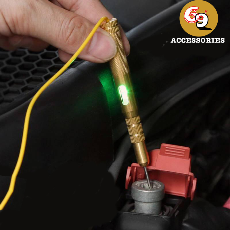 6V-24V Car Circuit Tester Probe Light System Test Probe Lamp Auto Light Lamp Voltage Test Pen Detector Copper