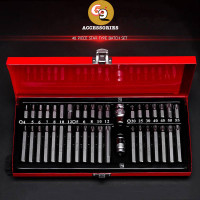 40PCS 1/2"" 3/8"" Portable Drive Nut Driver Bit Set  CR-V Chorme Vanadium Steel Hex Head Socket Screw Bit Kit
