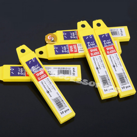 10pcs/pack utility Knife Blades  Low Carbon Alloy Steel Paper  Office Stationery Art Paper  Cutting