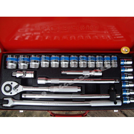 Auto Repair Tool Mechanical  Maintenance Combination  10-32mm24 Piece Socket Wrench  Hexagon Socket
