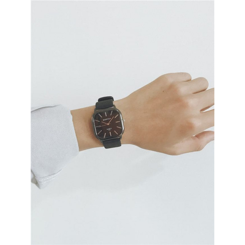 American niche square watch girl ins college style junior high school student boy Korean version simple casual atmosphere