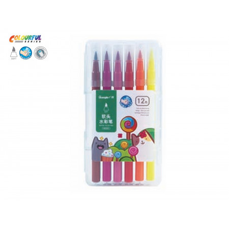 12 color soft tip watercolor pen