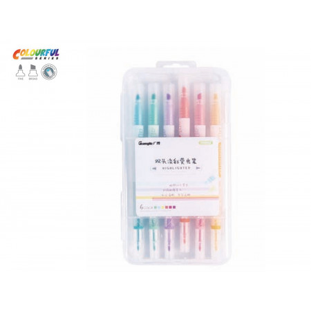 6-color double-ended highlighter