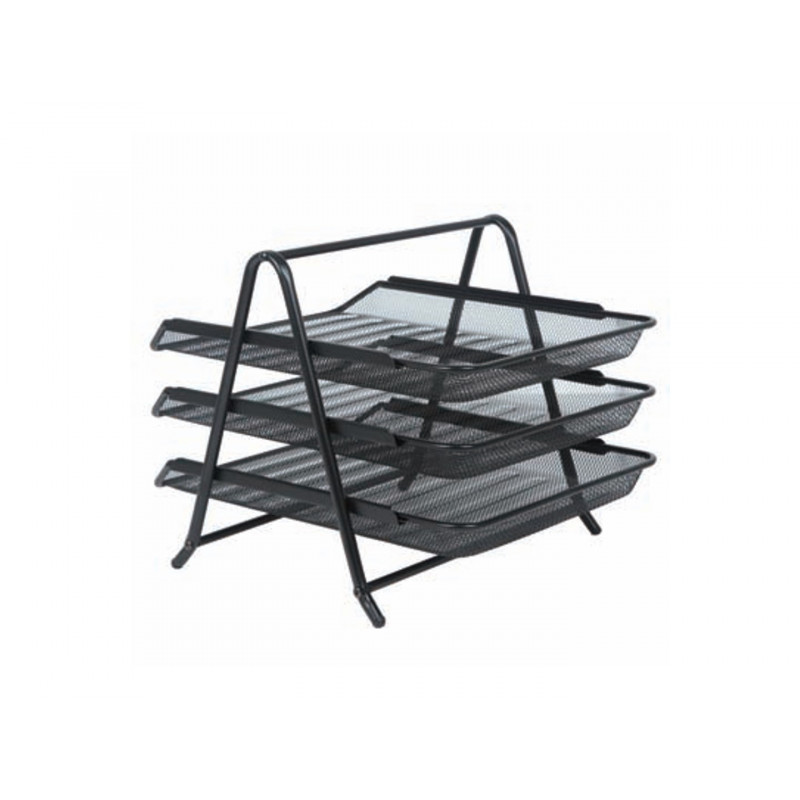 Three-layer file tray (iron wire)