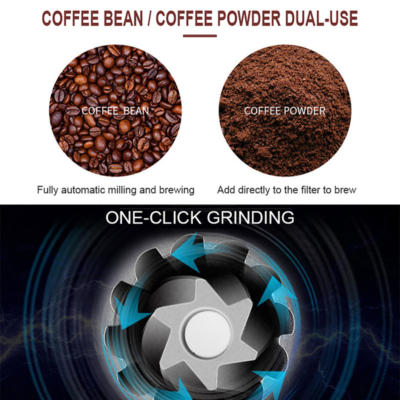 Coffee maker and grinder