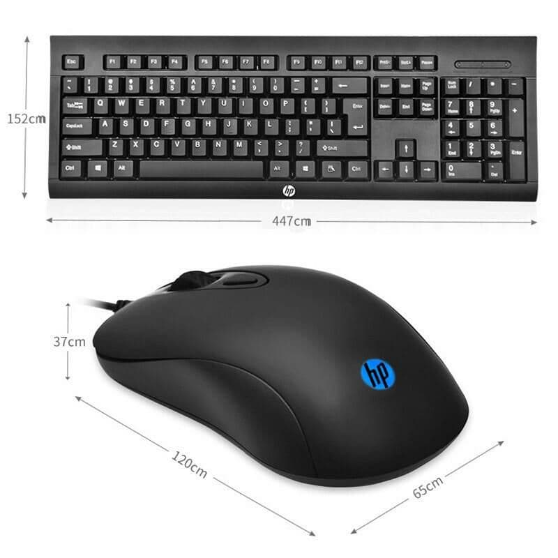 HP KM100 Wired Keyboard Mouse