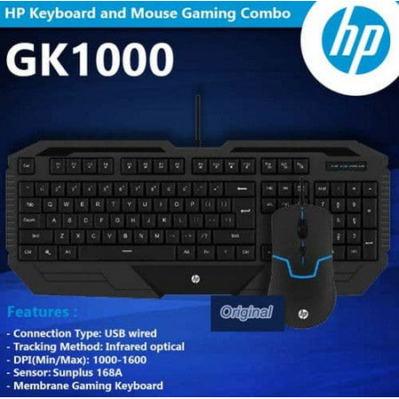 HP Gaming Mouse and Keyboard Combo GK1000