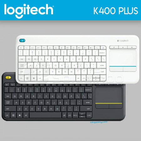 Logitech K400 Plus Wireless Livingroom Keyboard with Touchpad,Customizable Multi-Media