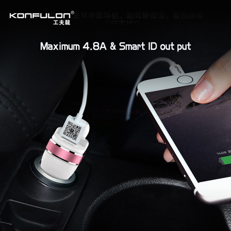Konfulon Car Charger BT-05 Come with Bluetooth earphone