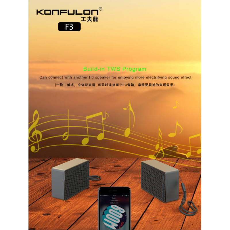 Konfulon Bluetooth Speaker F3