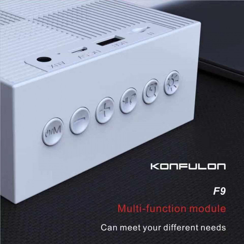 Konfulon Bluetooth Speaker Come with Alarm Clock F9