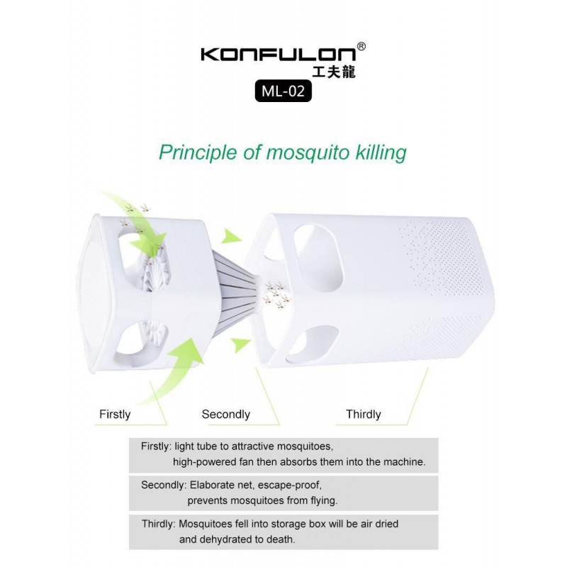 Konfulon LED Fan Mosquito Killing ML-02