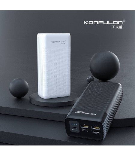 Konfulon LED powerbank 3 input USB 3A  40000mAh model : A21L 