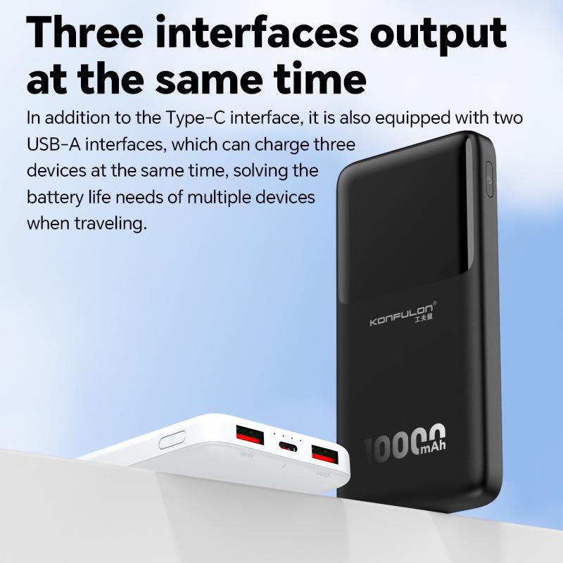 KONFULON Power bank 10000mAh Exquisite small size Model A35