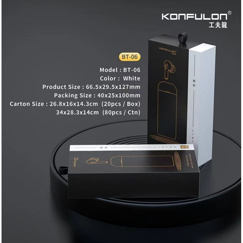 Konfulon Bluetooth Single earphone BT-06