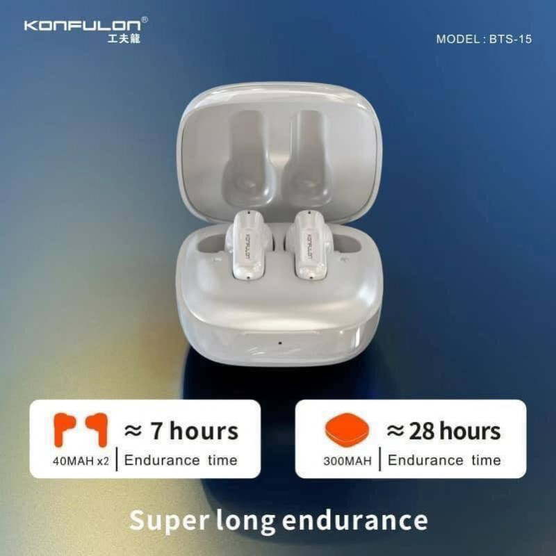 Konfulon Bluetooth Headphone 5.0 BTS-15 Double Moving coil