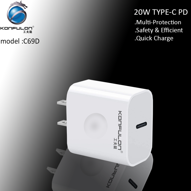 Konfulon Fast Charger Adapter C69D 20W