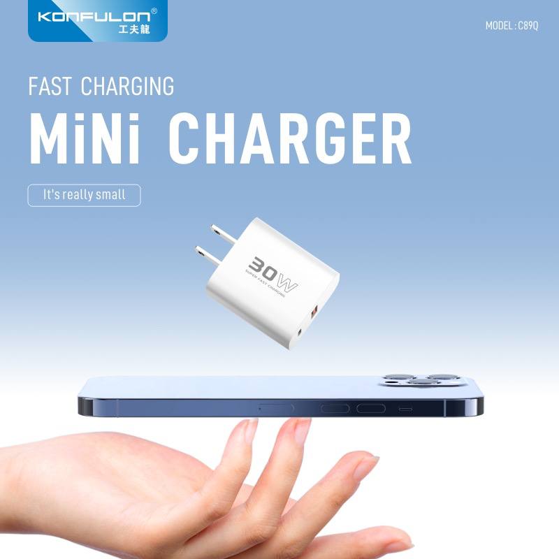 KONFULON Fast Charge Adapter USB22.5W+PD30W Model C89Q