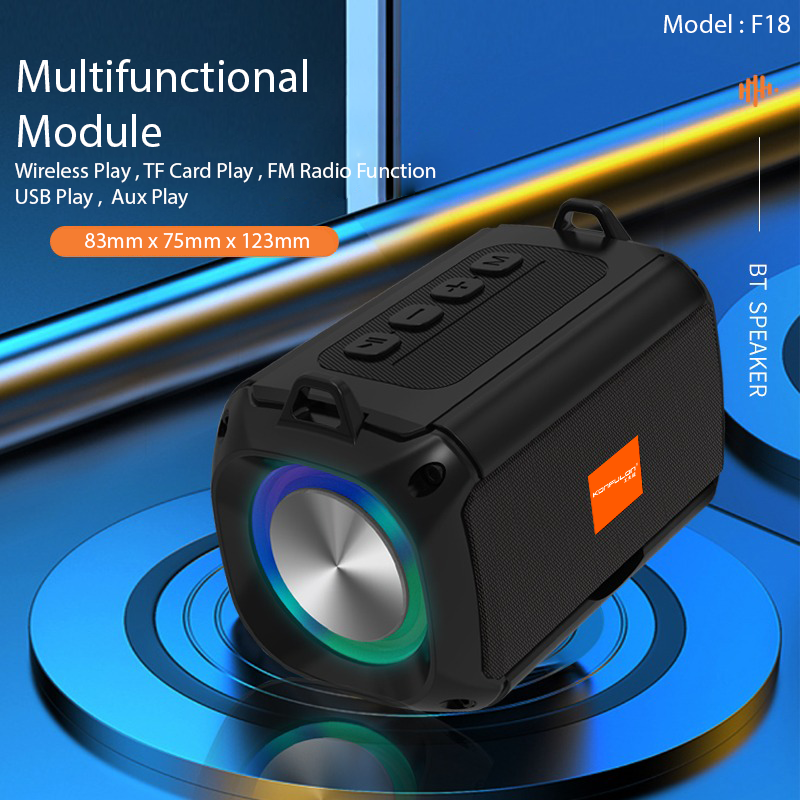 Konfulon Portable Wireless Speaker Low power Consumption High Sound Quality F-18