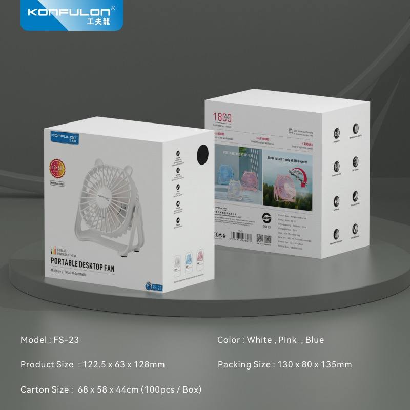 KONFULON Portable Desktop Fan Model :FS23