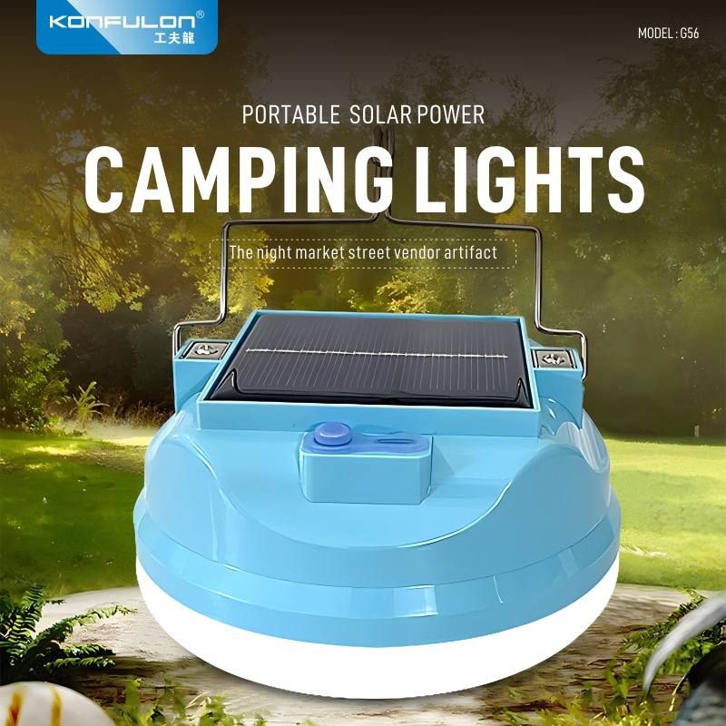 KONFULON PORTABLE SOLA POWER CAMPING LIGHTS MODEL G56