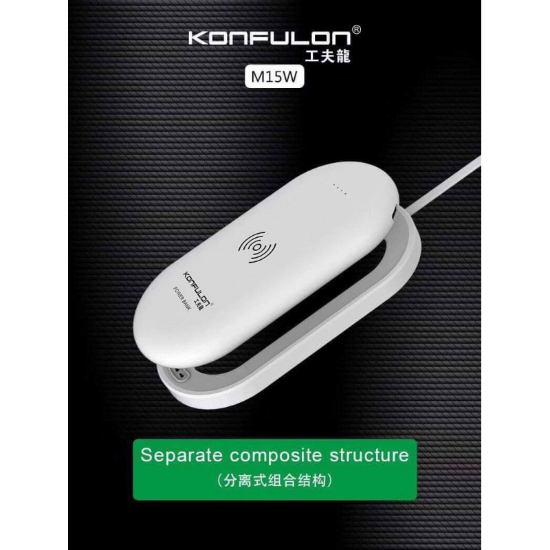 Konfulon Powerbank Wireless M15W 8000mAh
