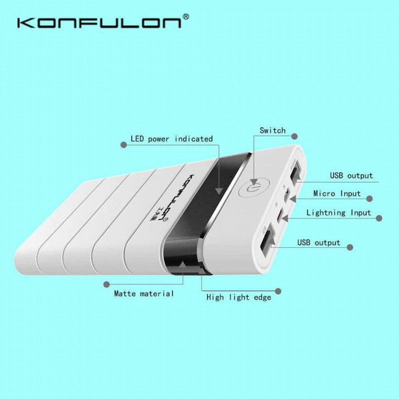 Konfulon Powerbank M8P 8000mAh