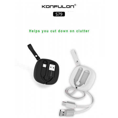 Konfulon Charger Cable S79 Micro ​ S80 iPhone S81 Type-C