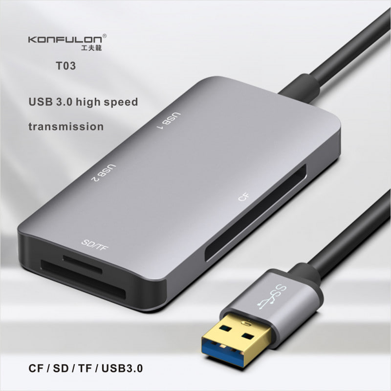 Konfulon Card Reader 3.0 T02Type-C T03USB