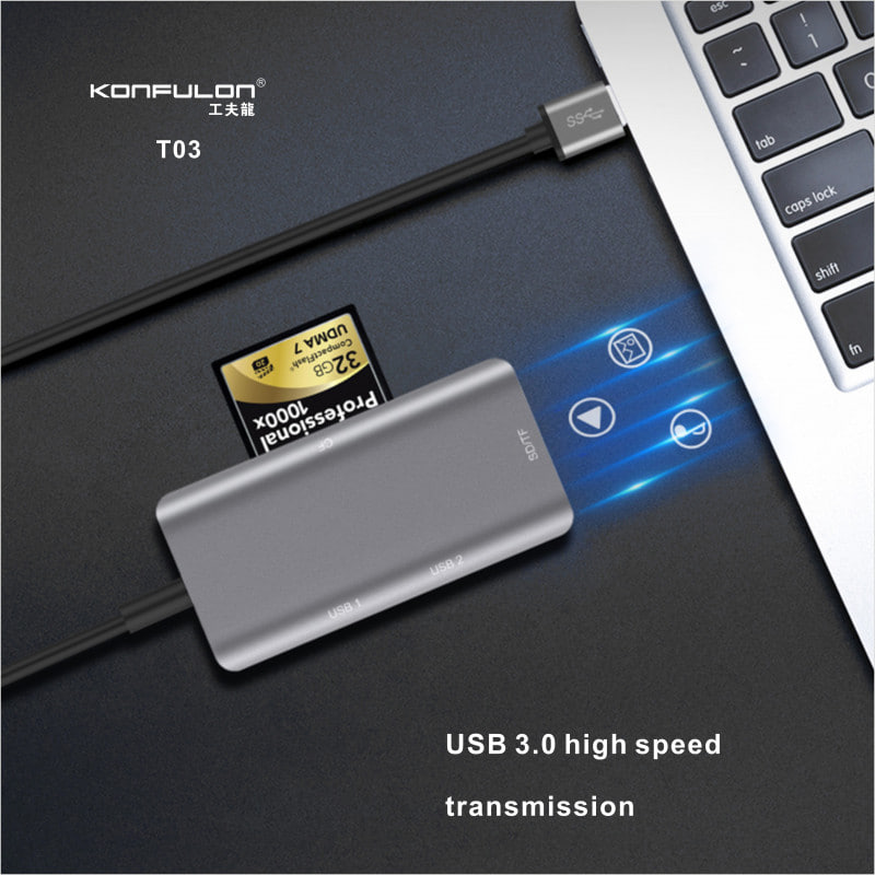 Konfulon Card Reader 3.0 T02Type-C T03USB