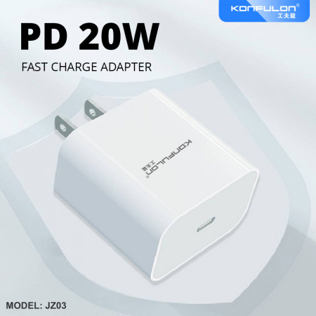 KONFULON Fast Charge Adapter PD20W Model JZ03