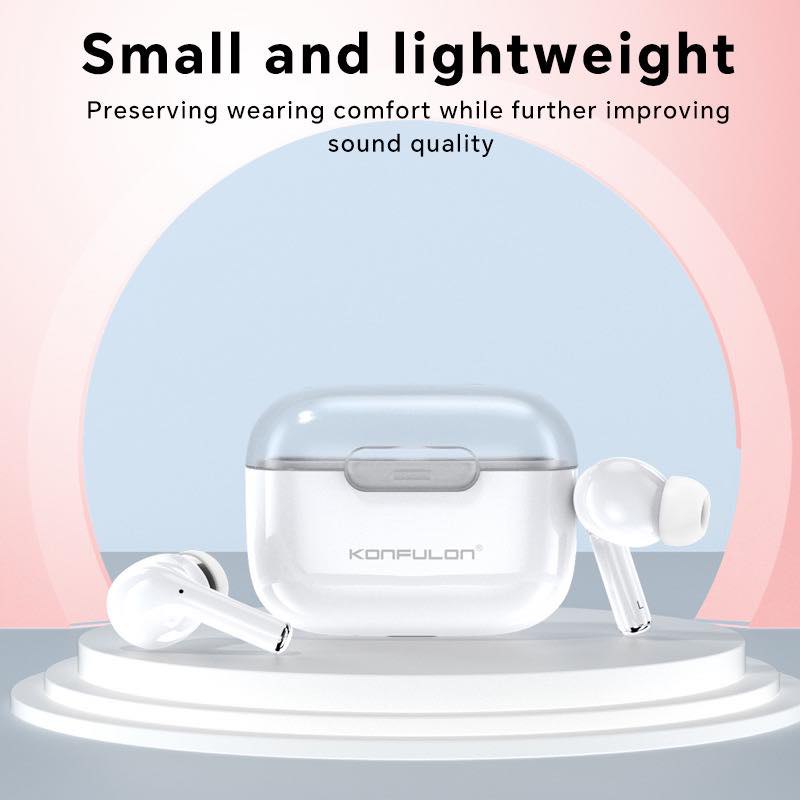 Konfulon High Visibility Translucent Earphone BTS-30 Bluetooth 5.0