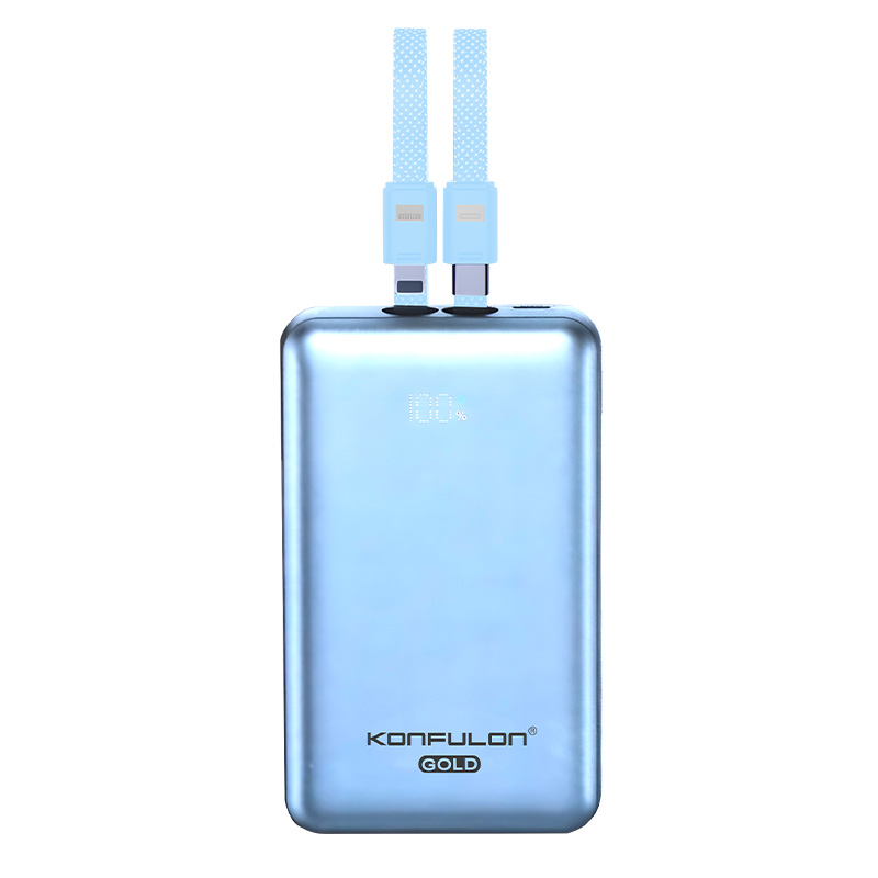 Konfulon Gold Powerbank 10000mAh With Fast Charging PD 35W  Model: G01