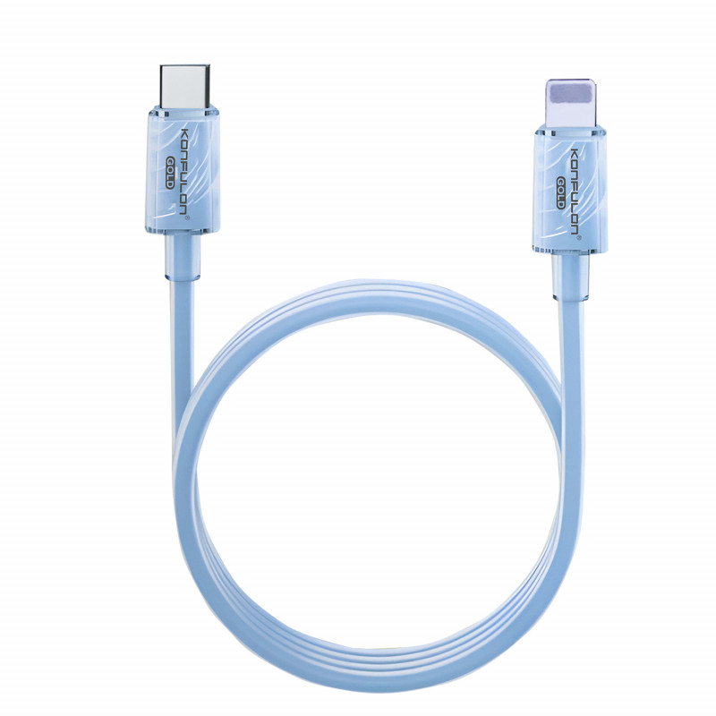 Konfulon Gold  Fast Charging Cable27W,  Type-C toLightning, Model:GL05 and 60W,  Type-C to Type-C, Model:GL06