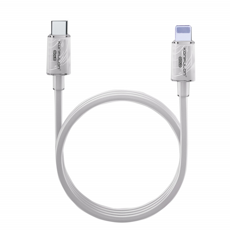 Konfulon Gold  Fast Charging Cable27W,  Type-C toLightning, Model:GL05 and 60W,  Type-C to Type-C, Model:GL06