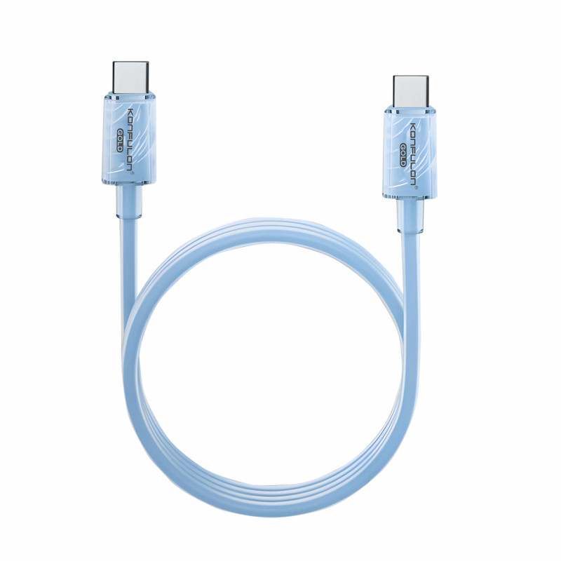 Konfulon Gold  Fast Charging Cable27W,  Type-C toLightning, Model:GL05 and 60W,  Type-C to Type-C, Model:GL06