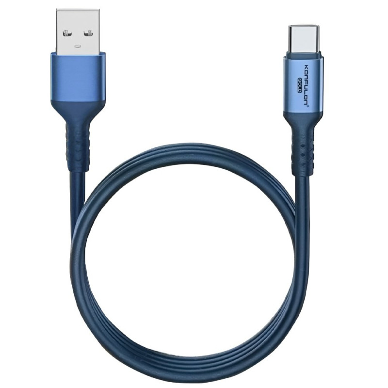 KONFULON Gold Cable Fast Charging 3A Model GL11 USB to iPhone GL12 USB to Type-C (Warranty 1year)