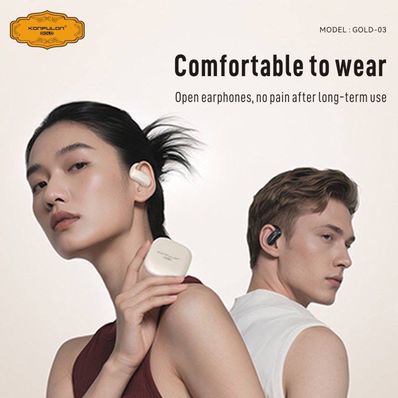 KONFULON Gold new series earphones model GOLD03, 1-year warranty