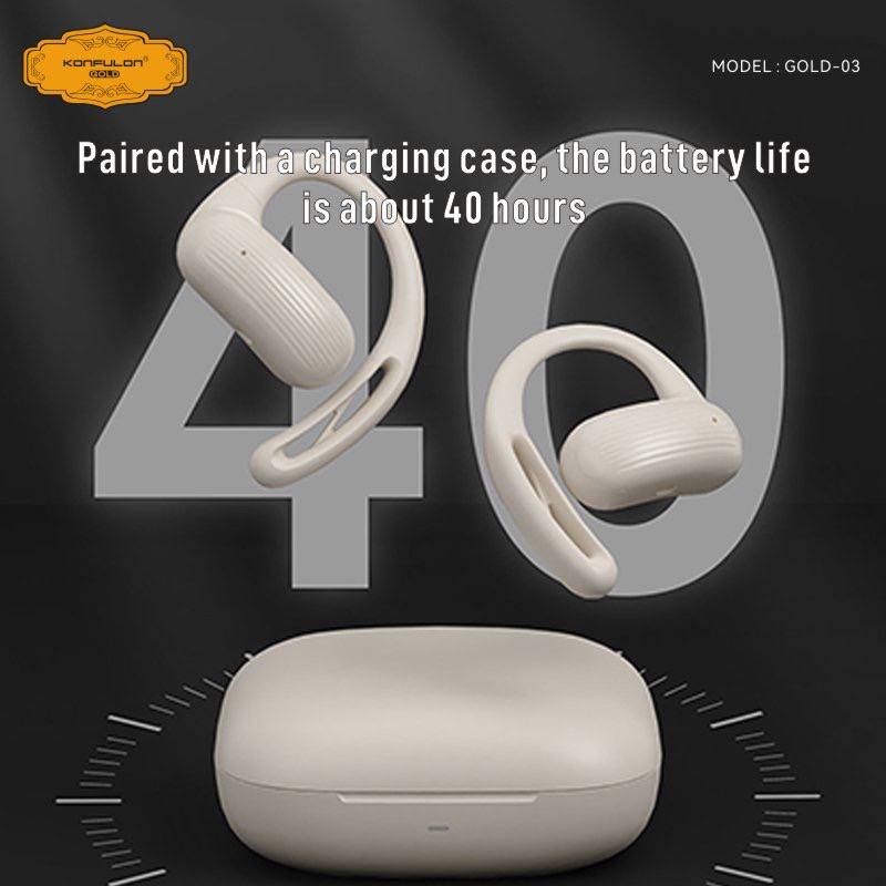 KONFULON Gold new series earphones model GOLD03, 1-year warranty