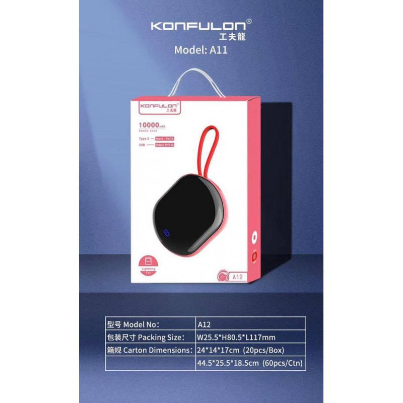KonfuLon Power Bank​ 10000mAh Model A12