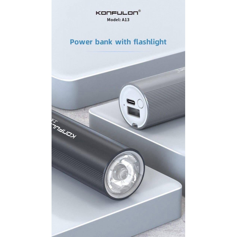 Konfulon Flashlight Power Bank 2in1 5000mAh Model A13