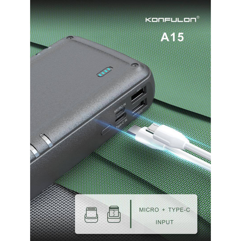 Konfulon Power Bank 9600mAh Car Ignition 12V Model A15